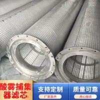 纤维床除雾器盐酸硫酸厂用不锈钢骨架除雾器滤芯