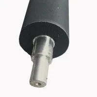 500mm橡胶皮辊生产厂家输送用防跑偏缓冲橡胶滚轮规格型号1000长