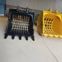 三一485挖掘机岩石网格挖斗2.4立方