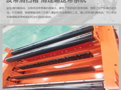 输送带清洗装置回程胶带黏附物清洁设备MH皮带清扫箱图5